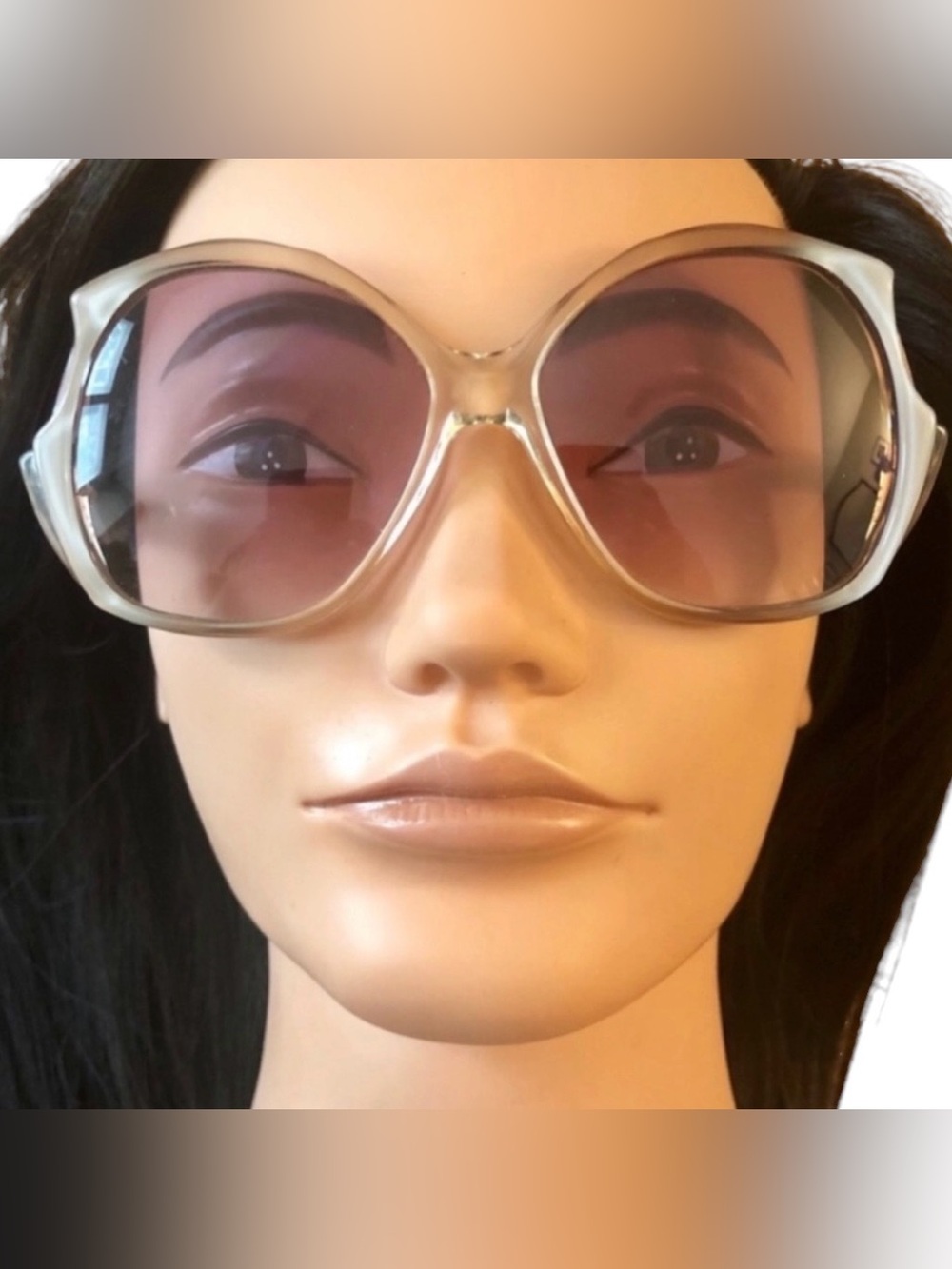 LUMAR Vintage Oversized Thick Framed Sunglasses, Angular Sunglasses, Deadstock